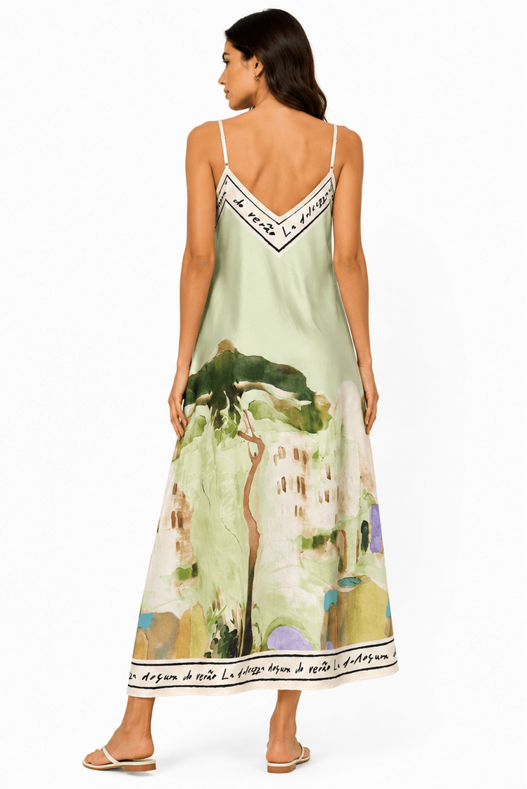 SANTORINI SLIP DRESS - Claudio Lugli Shirts