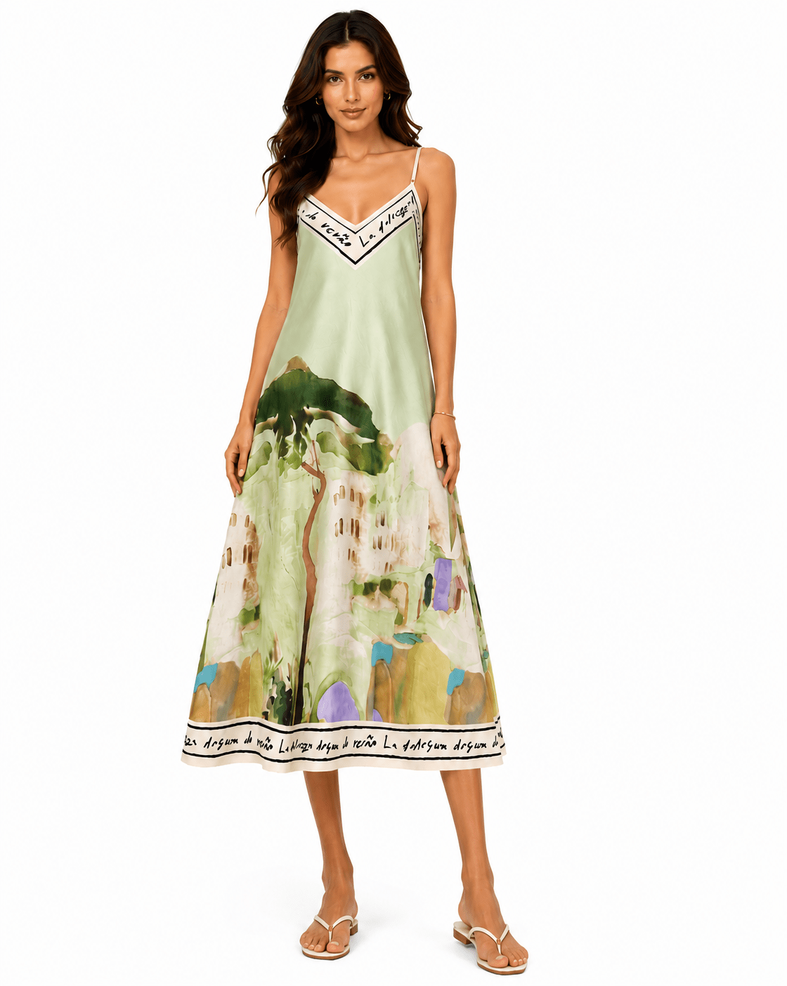 SANTORINI SLIP DRESS - Claudio Lugli Shirts