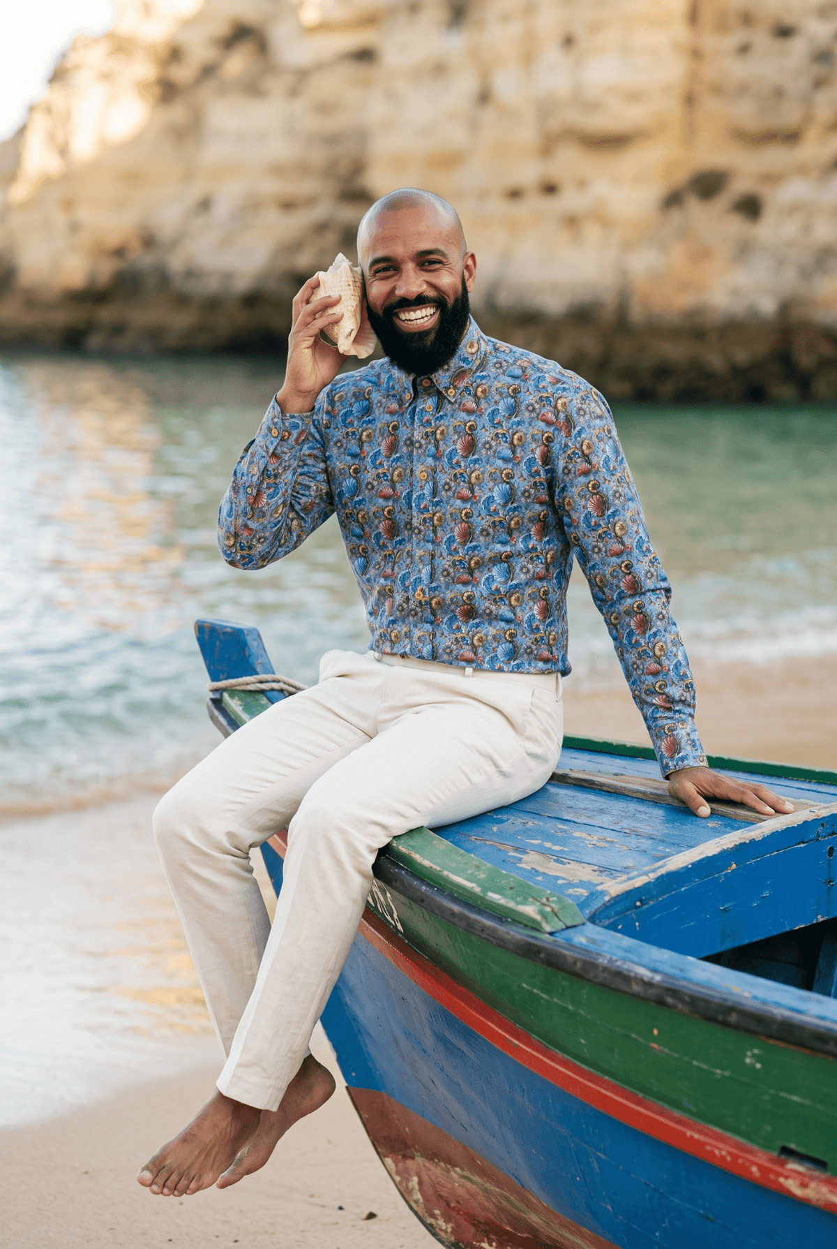 Seashells Print Shirt - Claudio Lugli Shirts
