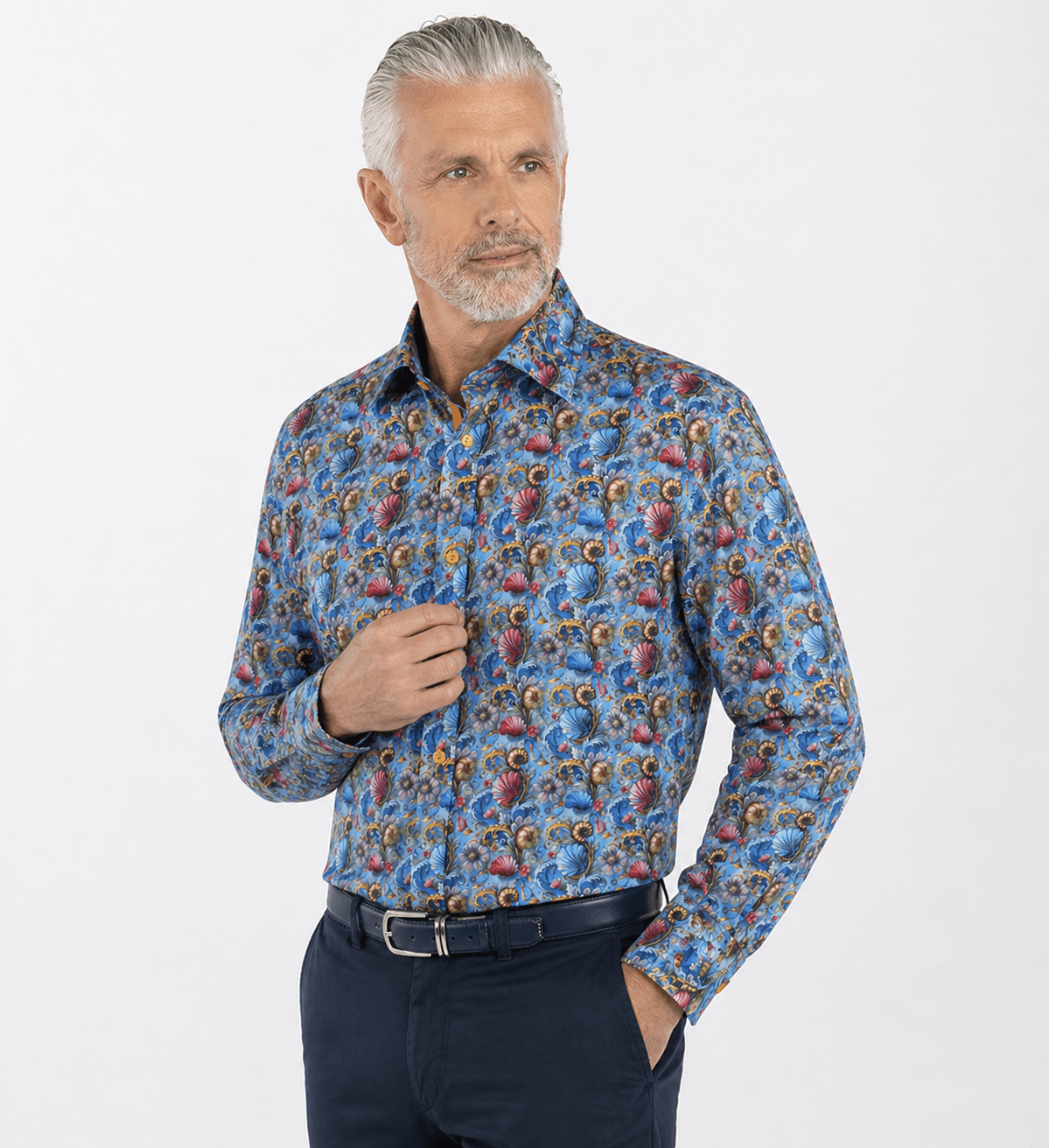 SEASHELLS PRINT SHIRT - Claudio Lugli Shirts