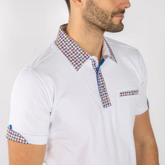 SIGNATURE DOGTOOTH POLO SHIRT - Claudio Lugli Shirts