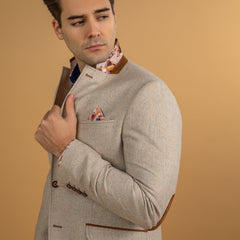 SIGNATURE EQUESTRIAN JACKET WITH SANTORINI LINING - Premium Men's Patterned Shirt by Claudio Lugli | Bold Design, Tailored Fit, Best Printed Shirts