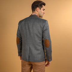 SIGNATURE EQUESTRIAN JACKET WITH SANTORINI LINING - Premium Men's Patterned Shirt by Claudio Lugli | Bold Design, Tailored Fit, Best Printed Shirts