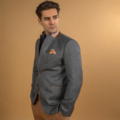 SIGNATURE EQUESTRIAN JACKET WITH SANTORINI LINING - Premium Men's Patterned Shirt by Claudio Lugli | Bold Design, Tailored Fit, Best Printed Shirts