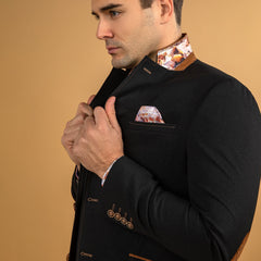 SIGNATURE EQUESTRIAN JACKET WITH SANTORINI LINING - Premium Men's Patterned Shirt by Claudio Lugli | Bold Design, Tailored Fit, Best Printed Shirts