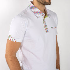 SIGNATURE PIXEL PRINT POLO SHIRT - Claudio Lugli Shirts