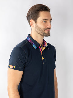 SIGNATURE POLO SHIRT WITH BUBBLE INSERT - Claudio Lugli Shirts