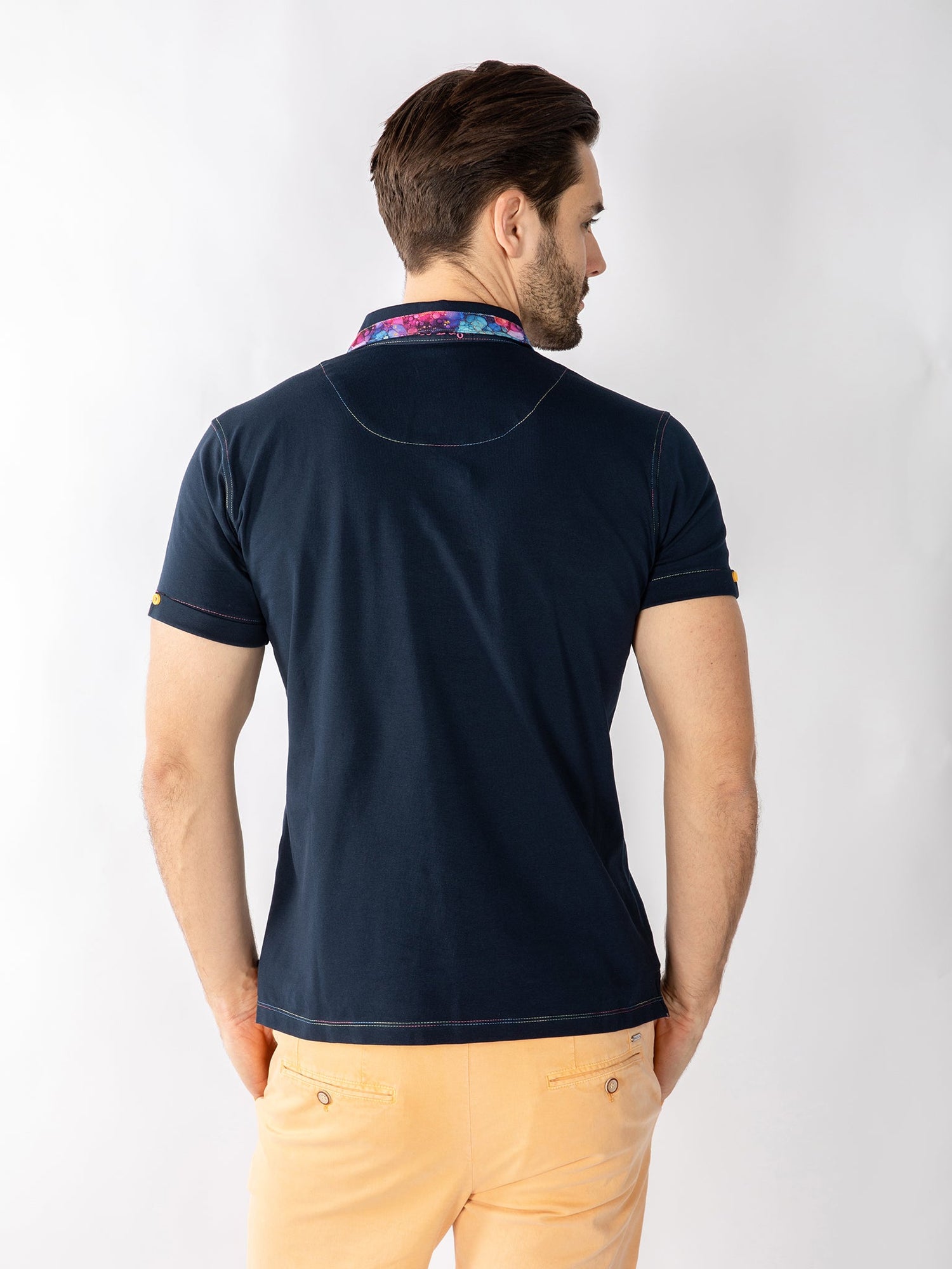 SIGNATURE POLO SHIRT WITH BUBBLE INSERT - Claudio Lugli Shirts