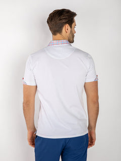 SIGNATURE POLO SHIRT WITH CHECK INSERT - Claudio Lugli Shirts