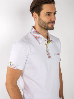 SIGNATURE POLO SHIRT WITH PIXEL INSERT - Claudio Lugli Shirts