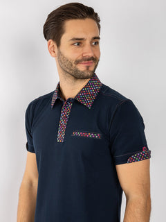 SIGNATURE POLO SHIRT WITH PIXEL INSERT - Claudio Lugli Shirts