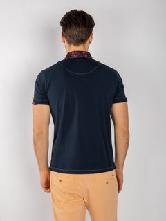 SIGNATURE POLO SHIRT WITH SHIMMER INSERT - Claudio Lugli Shirts