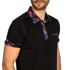 Signature Polo Shirt with Smoke Insert - Claudio Lugli Shirts
