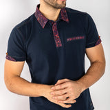 Signature Polo with Shimmer Insert - Claudio Lugli Shirts