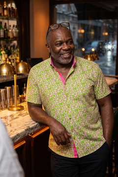 Silhouette Ornaments Short Sleeve Shirt - Claudio Lugli Shirts