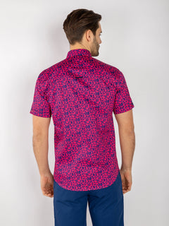 SILHOUETTE ORNAMENTS SHORT SLEEVE SHIRT - Claudio Lugli Shirts