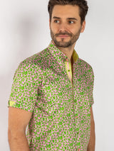 SILHOUETTE ORNAMENTS SHORT SLEEVE SHIRT - Claudio Lugli Shirts