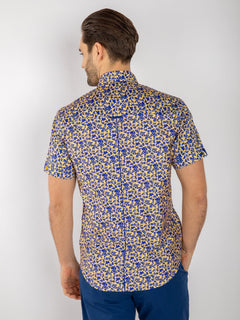 SILHOUETTE ORNAMENTS SHORT SLEEVE SHIRT - Claudio Lugli Shirts