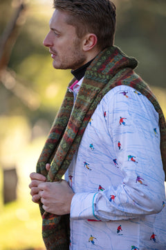 SKI SLOPES PRINT SHIRT - Claudio Lugli Shirts