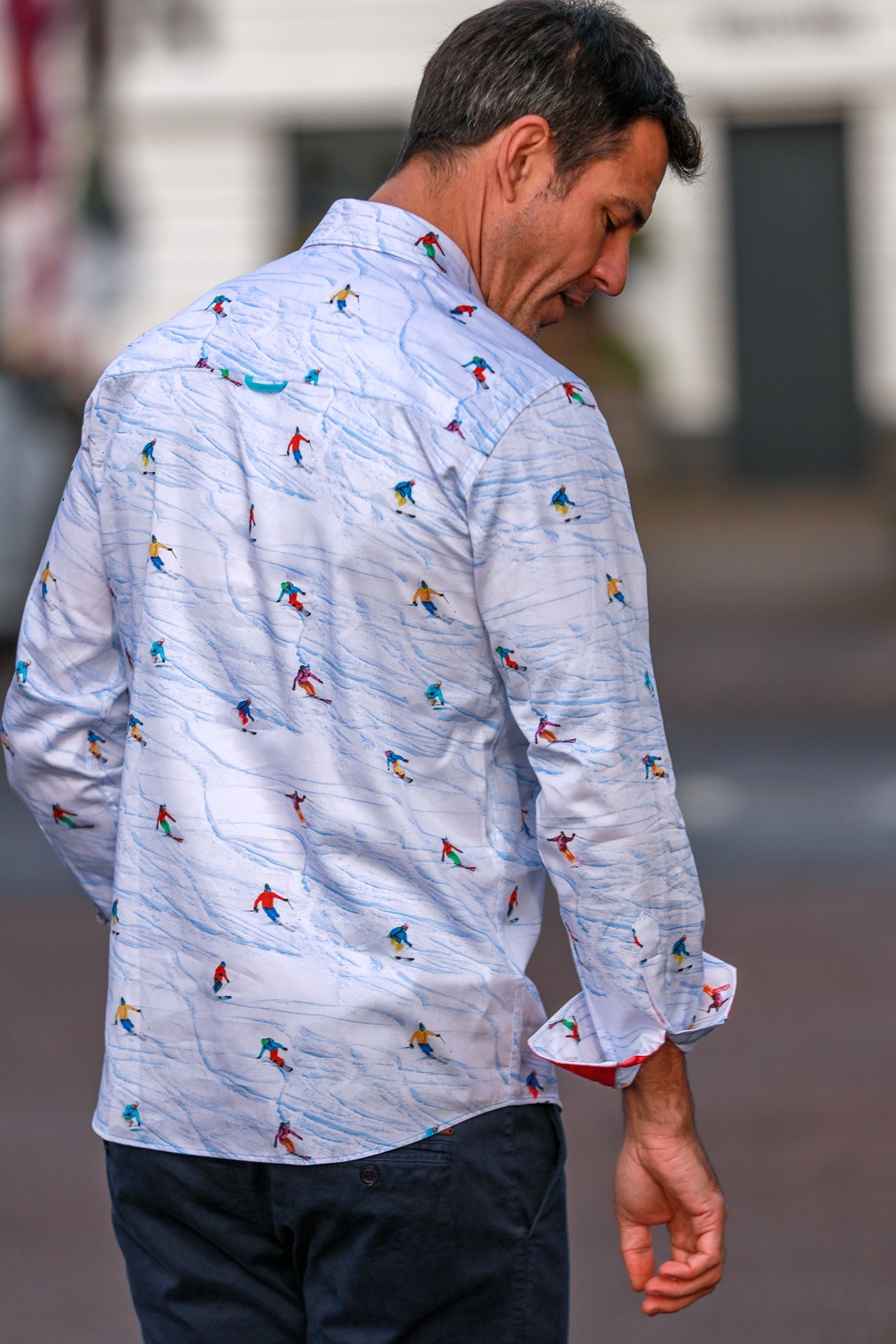 SKI SLOPES PRINT SHIRT - Claudio Lugli Shirts