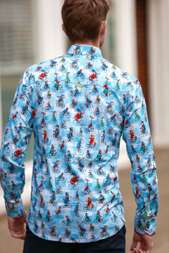 Sky Animal Bikers Print Shirt - Claudio Lugli Shirts