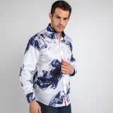 SMOKE PRINT SHIRT – Premium Men's Patterned Shirt by Claudio Lugli | Bold Design, Tailored Fit, Best Printed Shirts