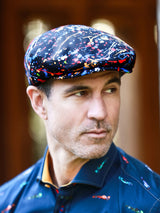 Smoke Printed Flat Cap - Claudio Lugli Shirts