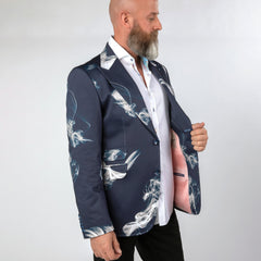SMOKE PRINTED JACKET - Claudio Lugli Shirts