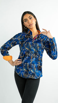 SNAFFLE TIE DYE WOMENS PRINT SHIRT - Claudio Lugli Shirts