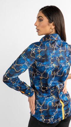 SNAFFLE TIE DYE WOMENS PRINT SHIRT - Claudio Lugli Shirts