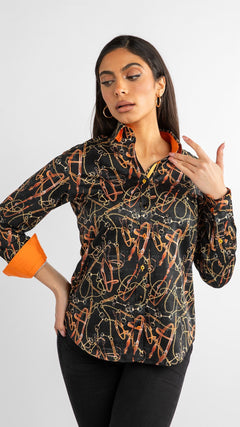SNAFFLE WOMENS PRINT SHIRT - Claudio Lugli Shirts
