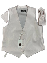 SPARKLING WAISTCOAT, CRAVAT AND HANDKERCHIEF SET - Claudio Lugli Shirts