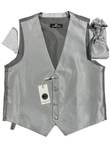 SPARKLING WAISTCOAT, CRAVAT AND HANDKERCHIEF SET - Claudio Lugli Shirts