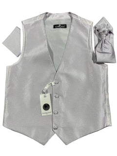 SPARKLING WAISTCOAT, CRAVAT AND HANDKERCHIEF SET - Claudio Lugli Shirts