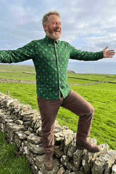 St. Patrick's Day Shamrock Emerald Print Shirt - Claudio Lugli Shirts