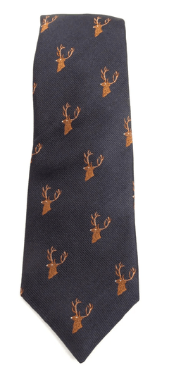 Stag's Head Silk Neck - Tie by Van Buck - Claudio Lugli Shirts