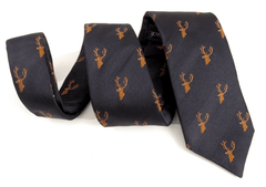 Stag's Head Silk Neck - Tie by Van Buck - Claudio Lugli Shirts