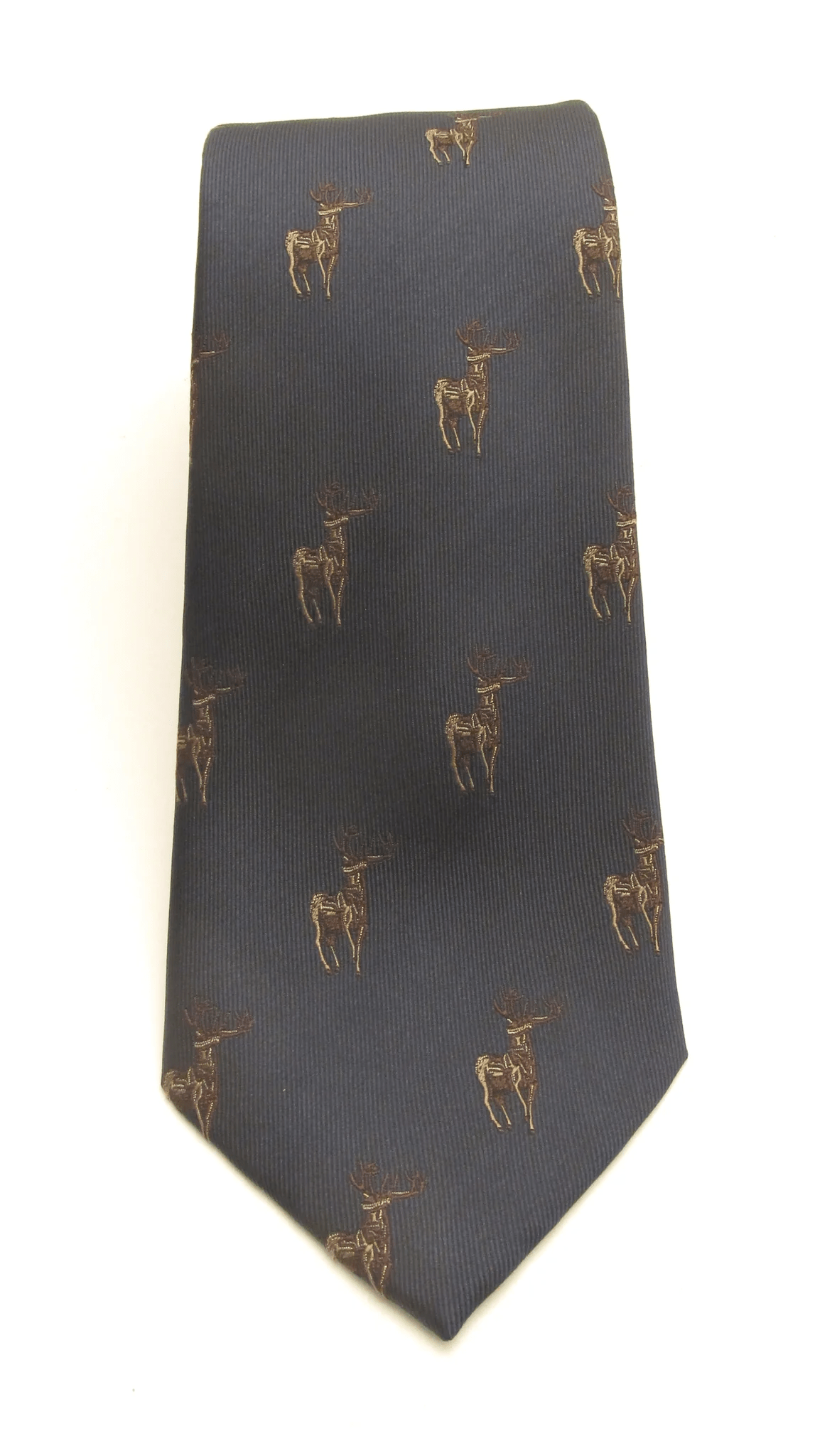 Standing Stag Country Silk Neck-Tie by Van Buck – Premium Men's Patterned Shirt by Claudio Lugli | Bold Design, Tailored Fit, Best Printed Shirts