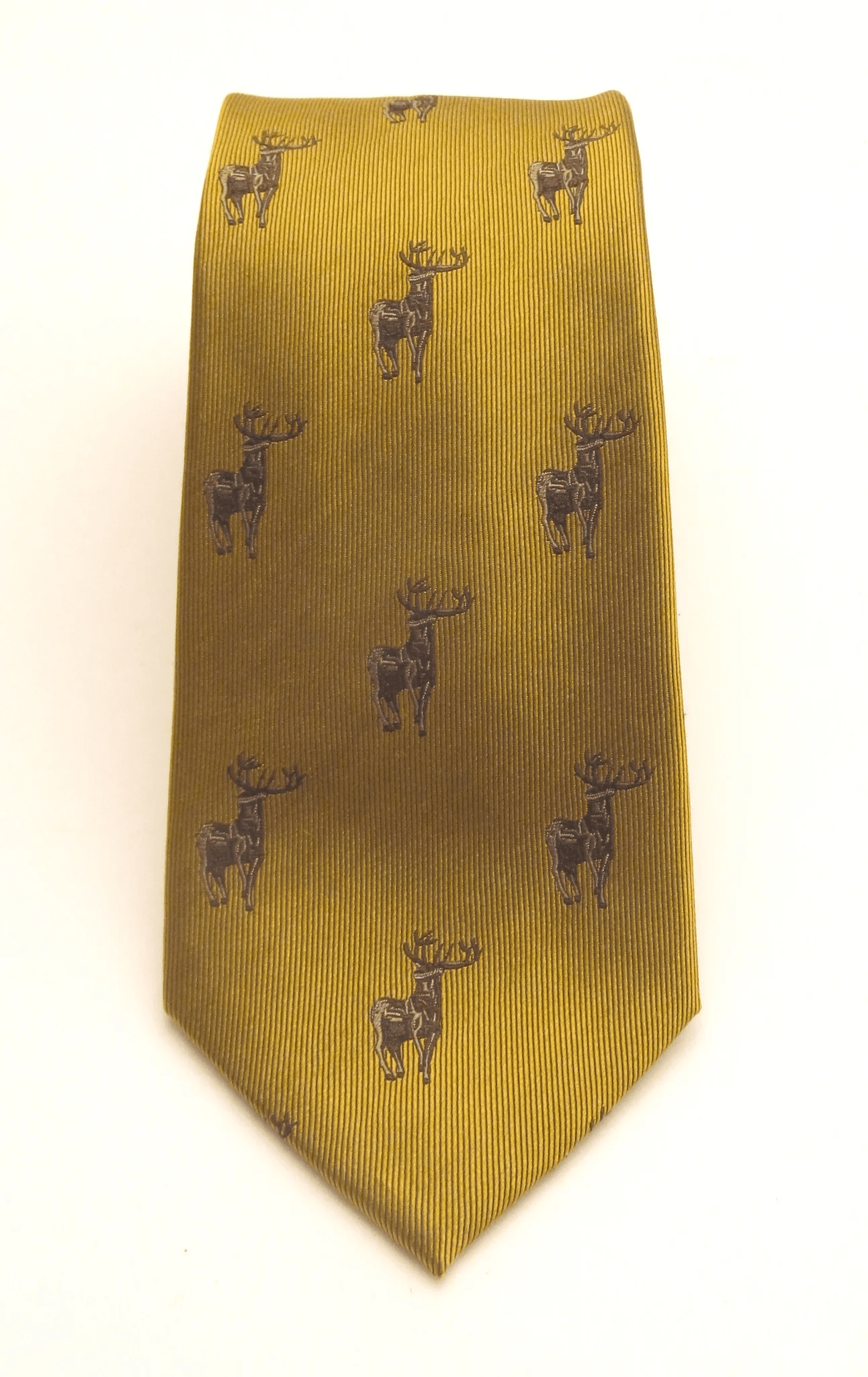 Standing Stag Country Silk Neck-Tie by Van Buck – Premium Men's Patterned Shirt by Claudio Lugli | Bold Design, Tailored Fit, Best Printed Shirts