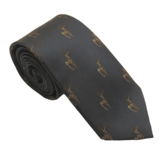 Standing Stag Country Silk Neck-Tie by Van Buck – Premium Men's Patterned Shirt by Claudio Lugli | Bold Design, Tailored Fit, Best Printed Shirts