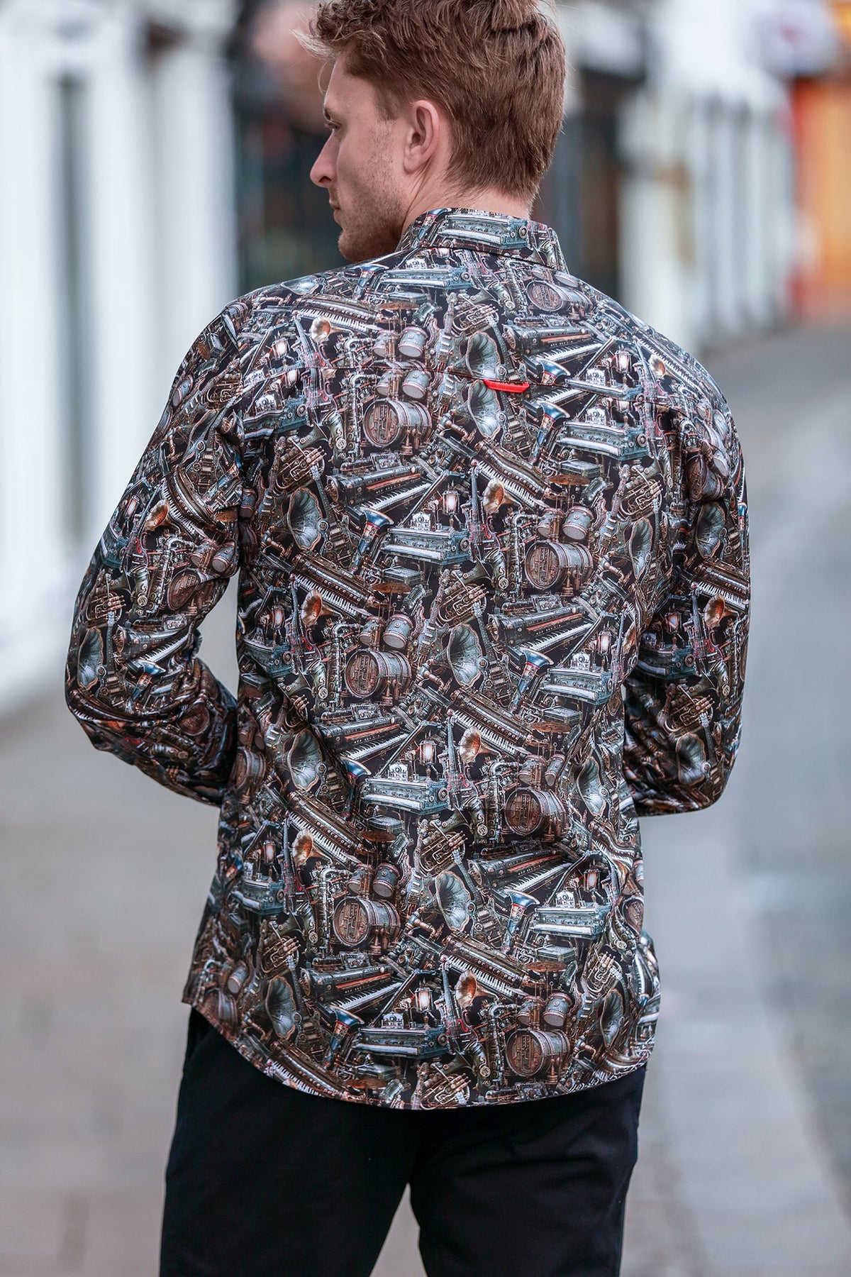 Steampunk Instrument Print Shirt - Claudio Lugli Shirts