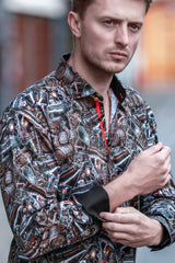 Steampunk Instrument Print Shirt - Claudio Lugli Shirts