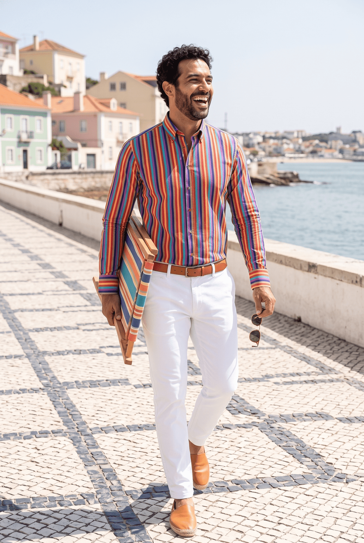 Stripe Print Shirt - Multicolour - Claudio Lugli Shirts