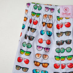 SUNGLASSES COTTON POPLIN PRINT BOXER SHORTS - Premium Men's Patterned Shirt by Claudio Lugli | Bold Design, Tailored Fit, Best Printed Shirts