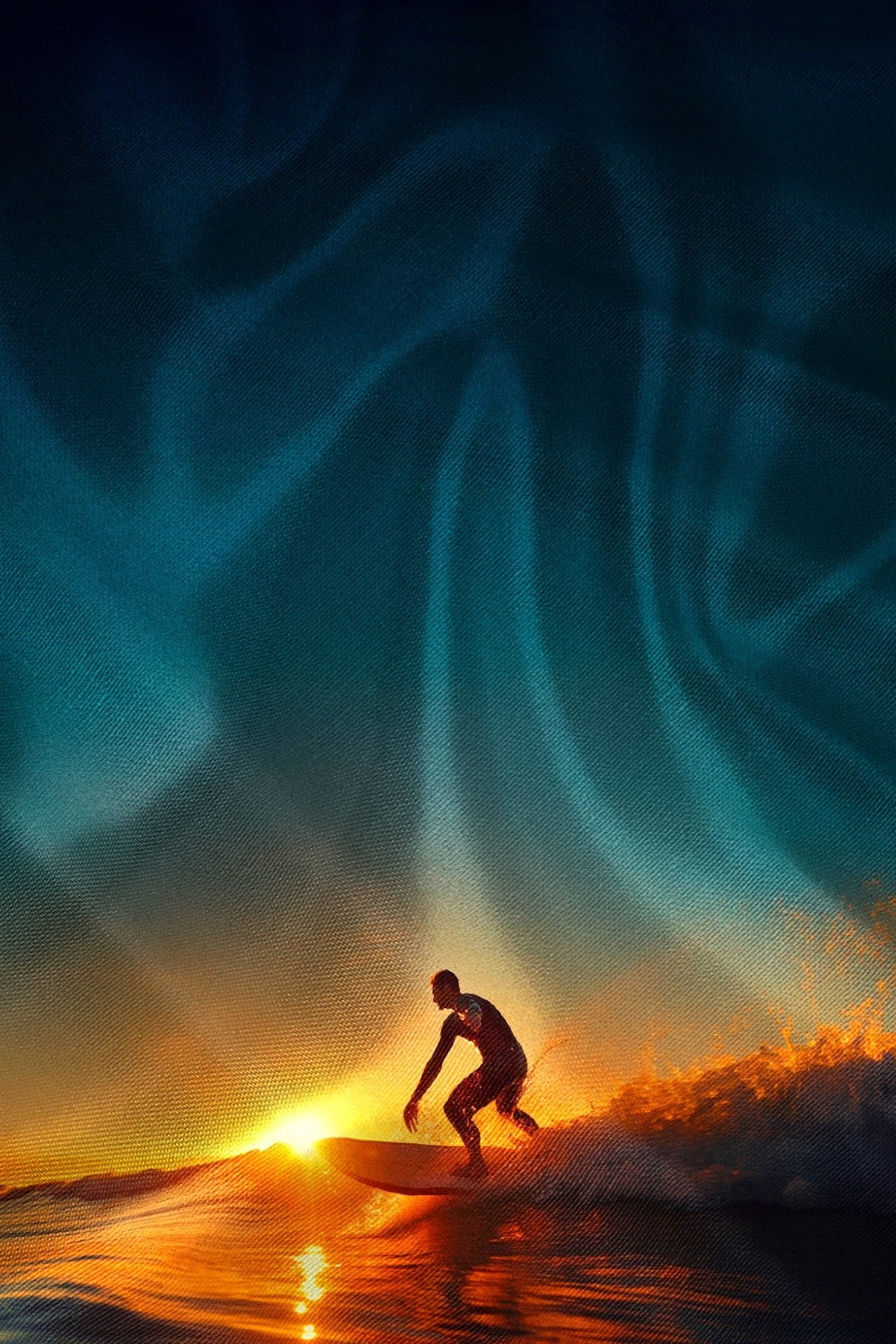 SURFER RIDER OF THE CRIMSON WAVE PLACEMENT PRINT SHIRT - Premium Men's Patterned Shirt by Claudio Lugli | Bold Design, Tailored Fit, Best Printed Shirts