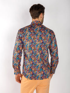 TENCEL CL25150 MULTICOLOUR LEAVES - Claudio Lugli Shirts