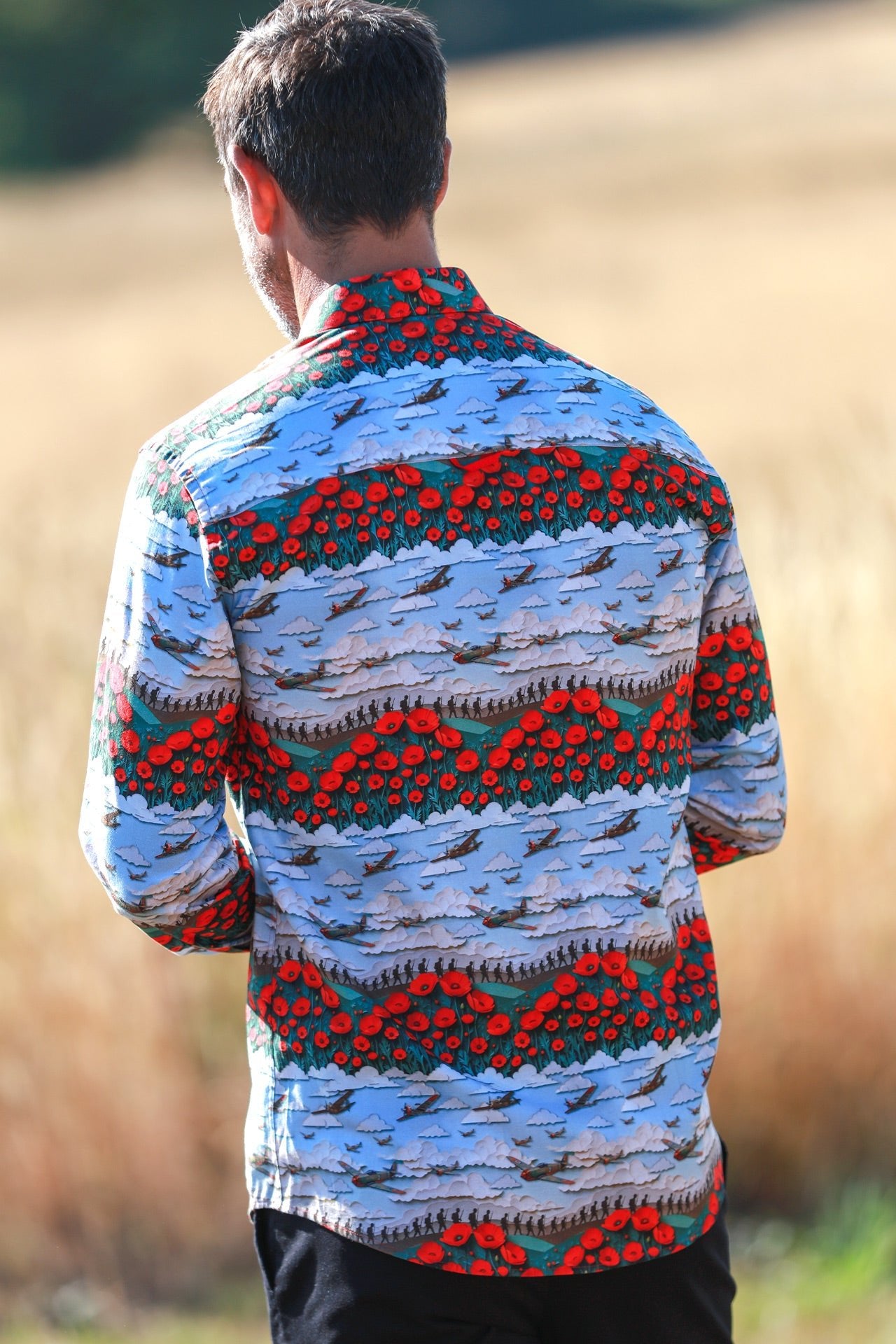 TENCEL POPPY MULTICOLOUR PRINT SHIRT - Claudio Lugli Shirts