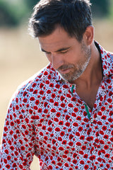 TENCEL POPPY PRINT SHIRT - Claudio Lugli Shirts