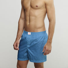 TEXTURED COTTON POPLIN PRINT BOXER SHORTS – Premium Men's Patterned Shirt by Claudio Lugli | Bold Design, Tailored Fit, Best Printed Shirts