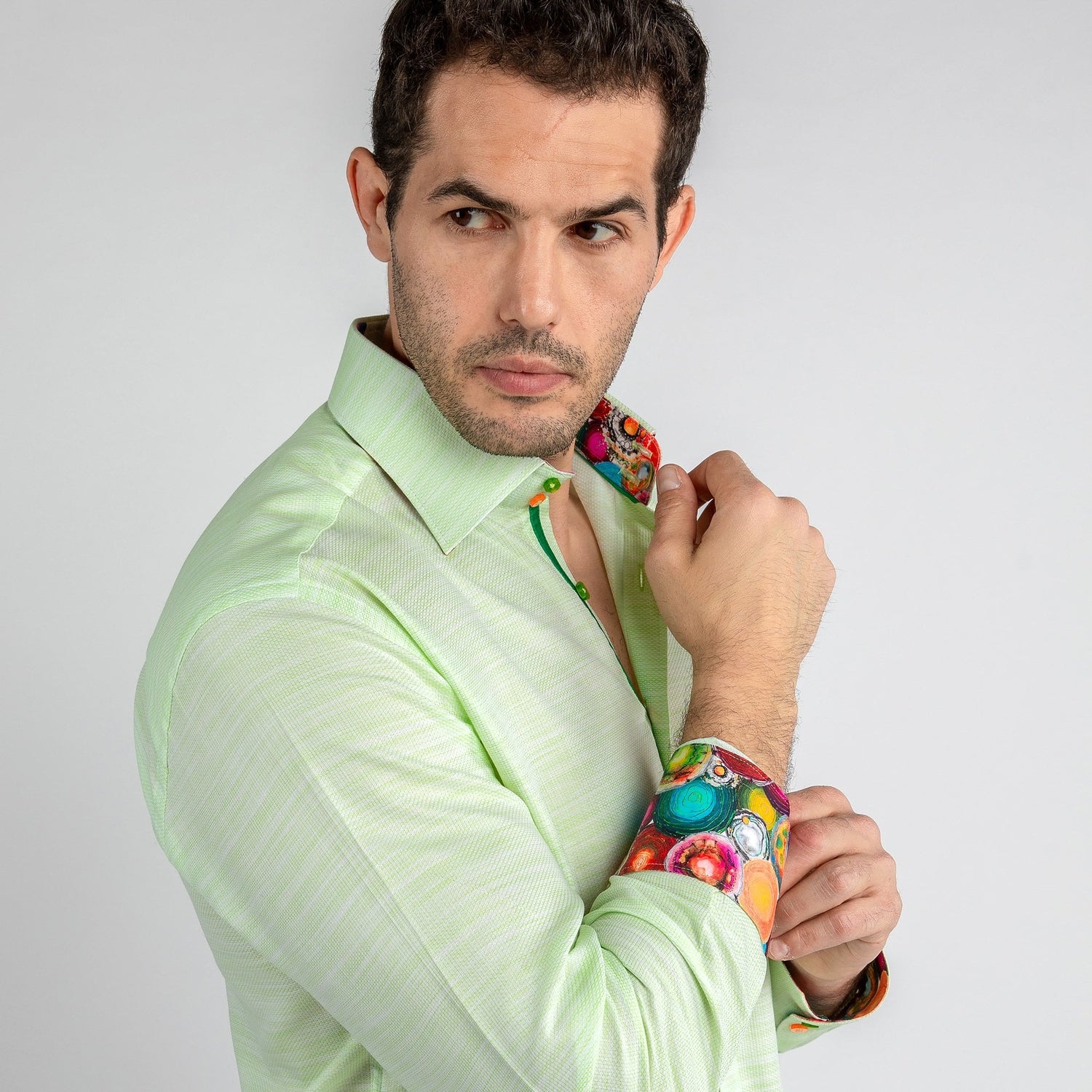 TEXTURED WASH CLASSIC SHIRT - Premium Men's Patterned Shirt by Claudio Lugli | Bold Design, Tailored Fit, Best Printed Shirts